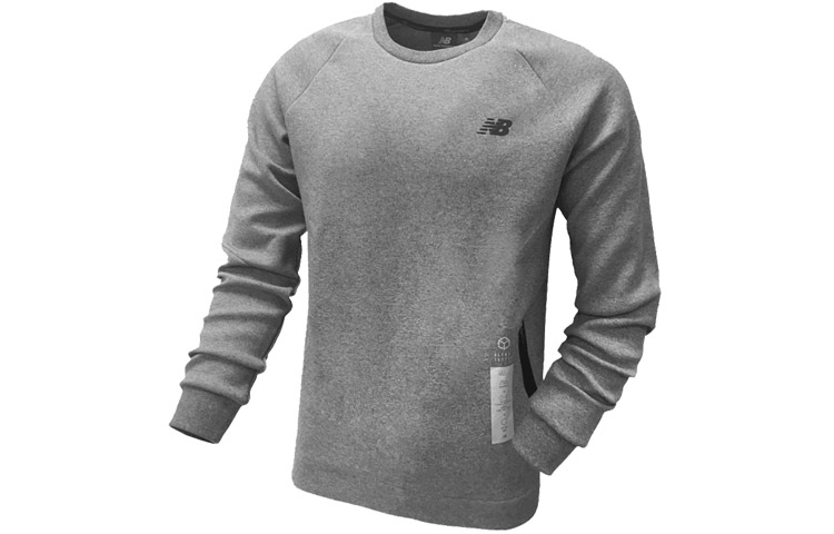 New Balance Gray Pullover Sweatshirt Casual Long Sleeve NC74N011-GR
