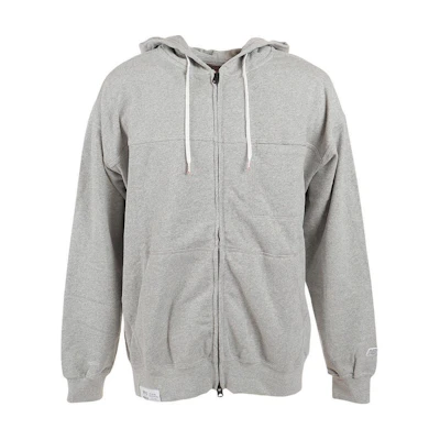 New Balance Gray Slim-Fit Hoodie Jacket with Drawstrings AMJ25065-HGR