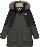 New Balance Green 3-in-1 Windproof Down Jacket with Removable Liner NPA43121-KH New Balance Green 3-in-1 Windproof Down Jacket with Removable Liner NPA43121-KH
