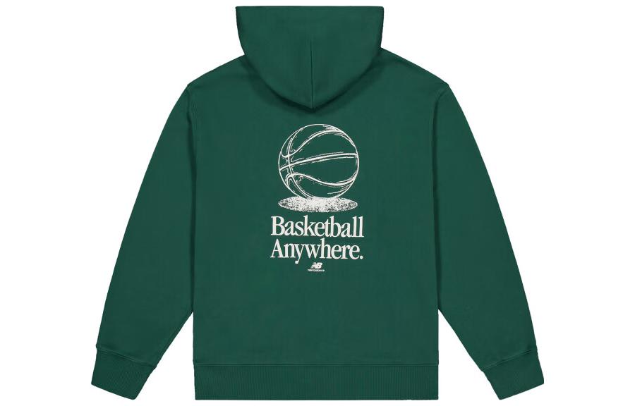 New Balance Green Alphabet Logo Pullover Hoodie MT33586-TFN