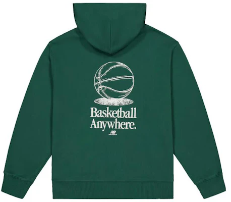 New Balance Green Alphabet Logo Pullover Hoodie MT33586-TFN Buy New Balance Green Alphabet Logo Pullover Hoodie MT33586-TFN