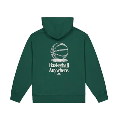 New Balance Green Alphabet Logo Pullover Hoodie MT33586-TFN