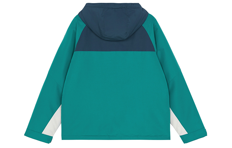 New Balance Green Colorblock Hooded Puffer Jacket Winter Unisex Style AMJ13330-NML 圖 3