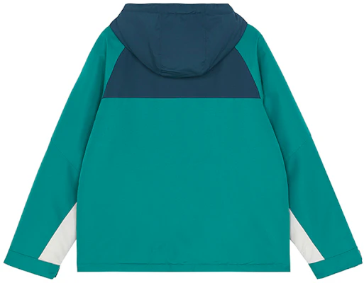 New Balance Green Colorblock Hooded Puffer Jacket Winter Unisex Style AMJ13330-NML Lookbook New Balance Green Colorblock Hooded Puffer Jacket Winter Unisex Style AMJ13330-NML