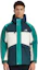 Details for New Balance Green Colorblock Hooded Puffer Jacket Winter Unisex Style AMJ13330-NML