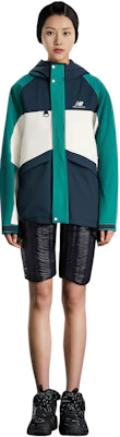 New Balance Green Colorblock Hooded Puffer Jacket Winter Unisex Style AMJ13330-NML Cheap New Balance Green Colorblock Hooded Puffer Jacket Winter Unisex Style AMJ13330-NML