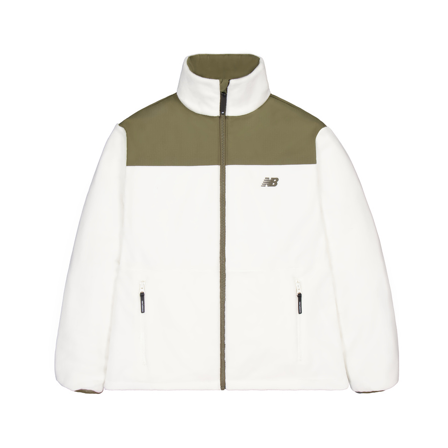 Shop 新百伦绿色舒适柔软休闲夹克 AMJ44304-DRC