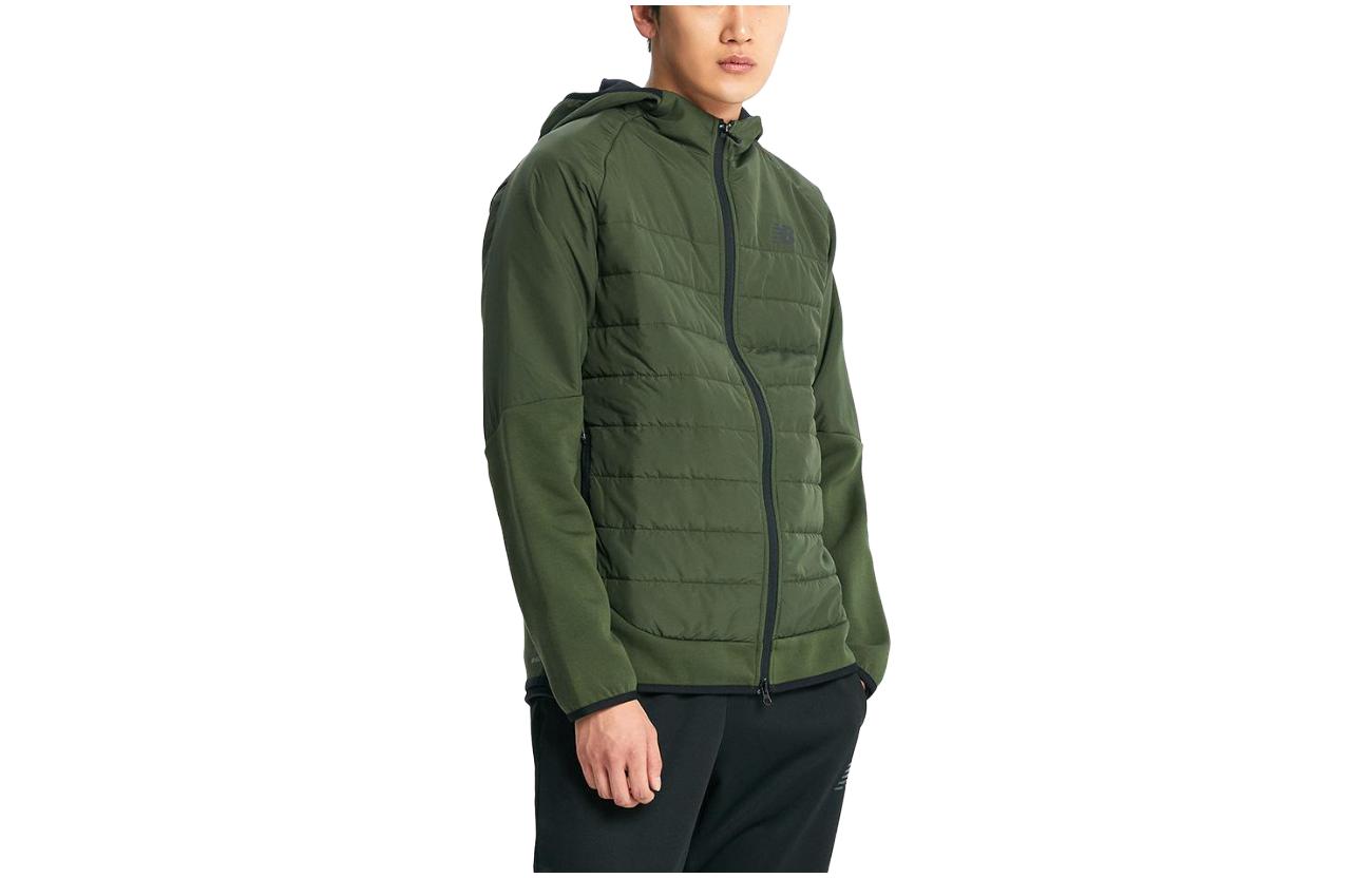 New Balance Green Full-Zip Hoodie Jacket Long Sleeve NBMDD4S091-40
