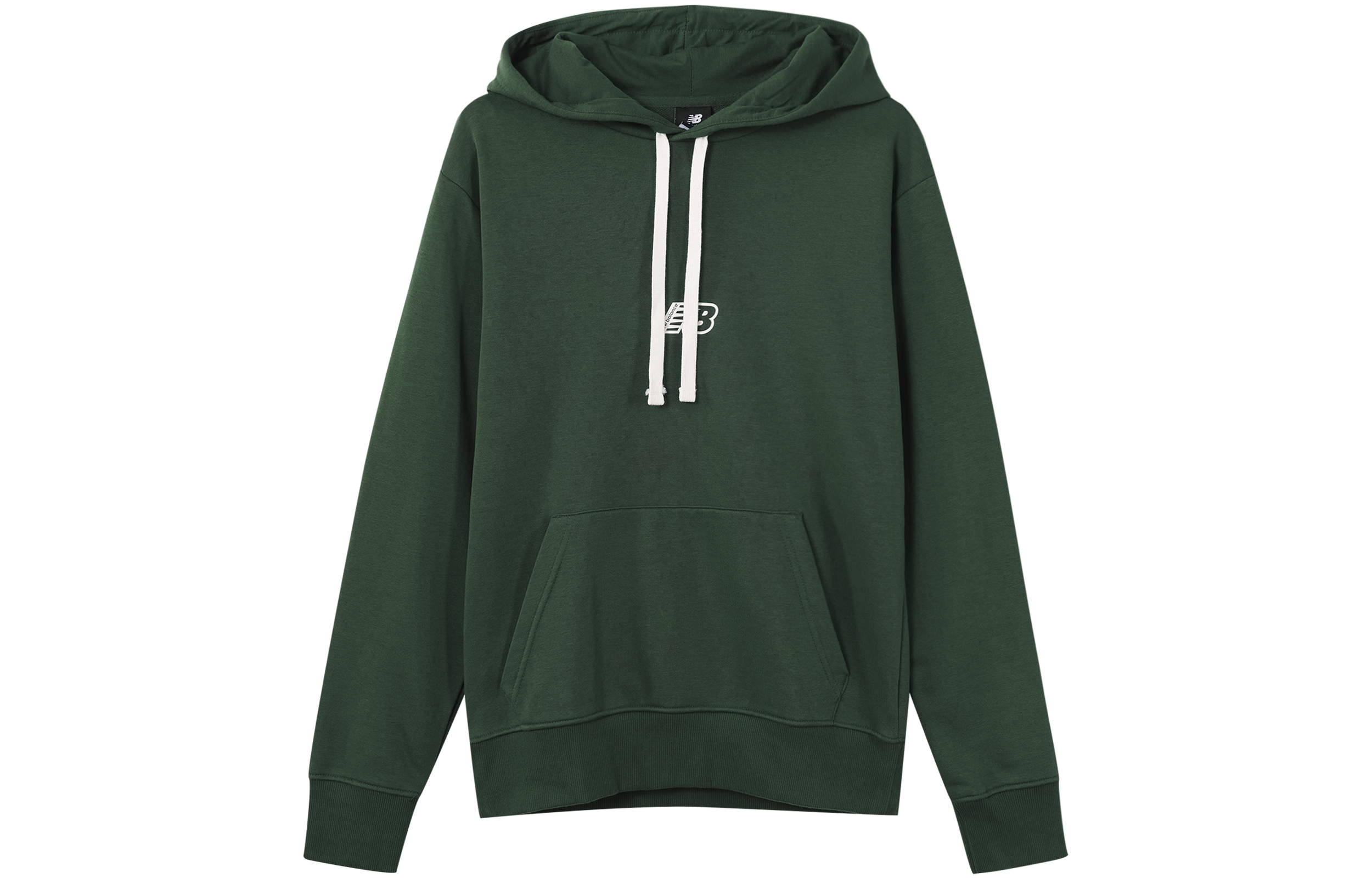 New Balance Green Hoodie with Logo Print AMT23511-NWG