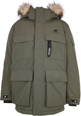 新百伦绿色中长款羽绒服冬季休闲外套 NPA46021-KH Buy 新百伦绿色中长款羽绒服冬季休闲外套 NPA46021-KH