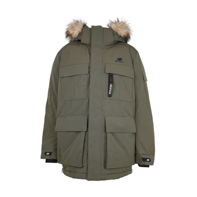 New Balance Green Mid-Length Down Jacket Winter Casual Wear NPA46021-KH