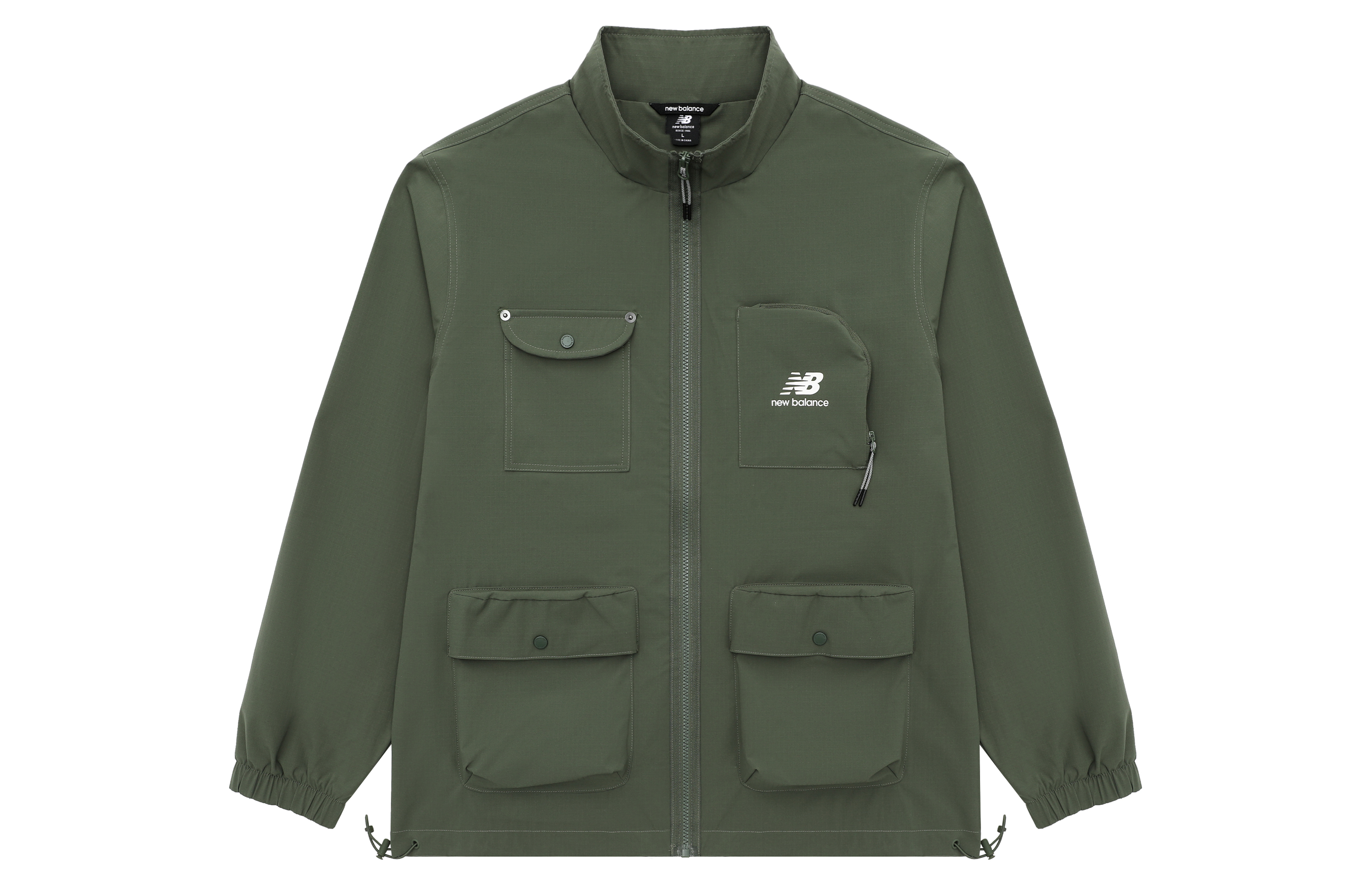 New Balance Green Outdoor Utility Workwear Jacket with Multiple Pockets AMJ31322-DON