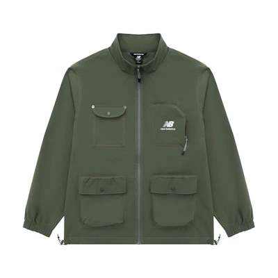 New Balance Green Outdoor Utility Workwear Jacket with Multiple Pockets AMJ31322-DON