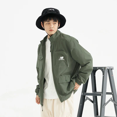 ニューバランス グリーン アウトドア ユーティリティ ワークウェア 多機能ポケットジャケット AMJ31322-DON 2