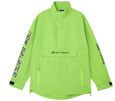 New Balance Green Printed Stand Collar Half-Zip Utility Jacket Casual AMJ03321-LOC New Balance Green Printed Stand Collar Half-Zip Utility Jacket Casual AMJ03321-LOC