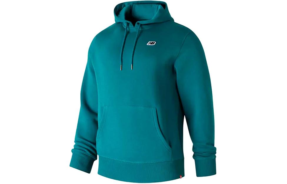 New Balance Green Pullover Hoodie with Logo Print MT23602V-DA