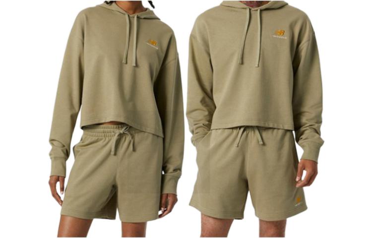 New Balance Green Unisex Hoodie with Embroidered Lettering NBN0C26113-49