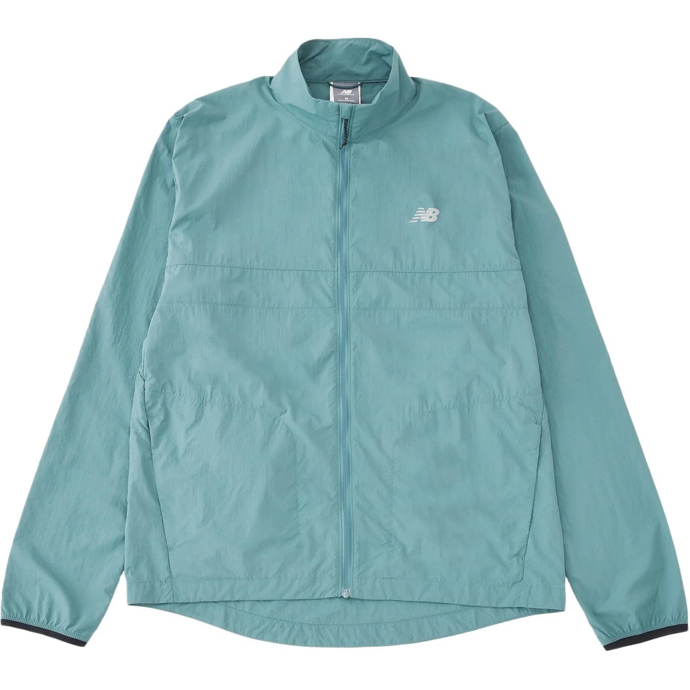New Balance Green Waterproof Logo Print Jacket MJ41276-NUS