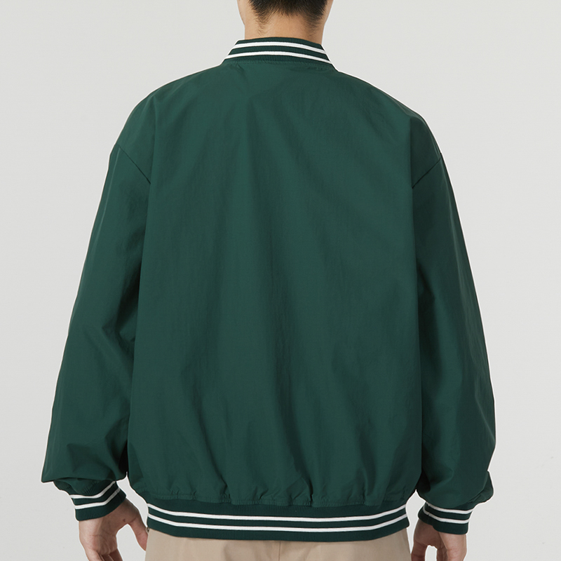 New Balance Green Woven Baseball Collar Casual Jacket AMJ33362-NWG 圖 5