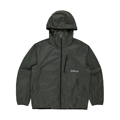 New Balance Green Zip-Up Hoodie Jacket with Solid Letter Print NBNMD193-33