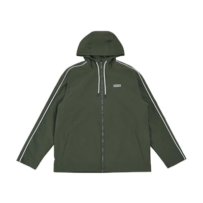 New Balance Green Zip Hoodie Jacket with Logo and Long Sleeves AMJ33505-KOU