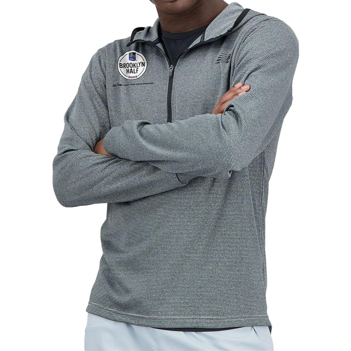 New Balance Grey Logo Print Long Sleeve Sweatshirt MT31202F-LAN