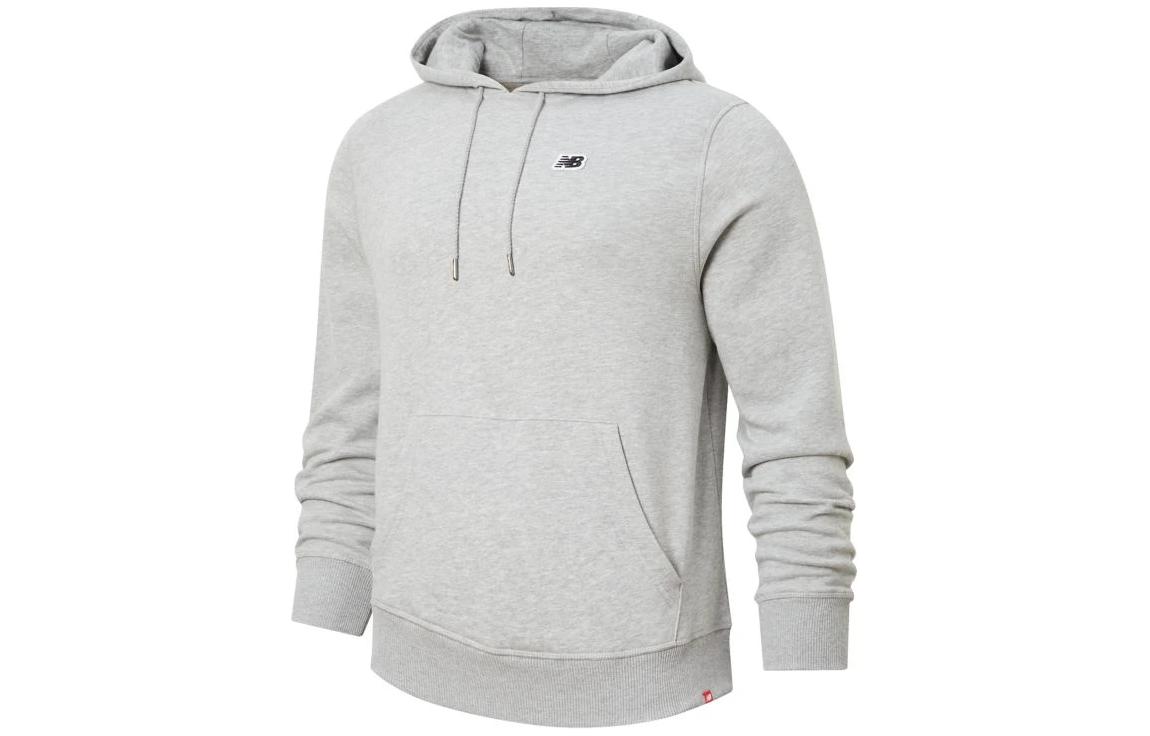 New Balance Grey Pullover Hoodie with Embroidered Logo MT23602-AG