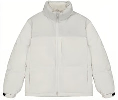 New Balance Grey Unisex Down Jacket with Stand Collar and Solid Design. NPD49011-LGR New Balance Grey Unisex Down Jacket with Stand Collar and Solid Design. NPD49011-LGR