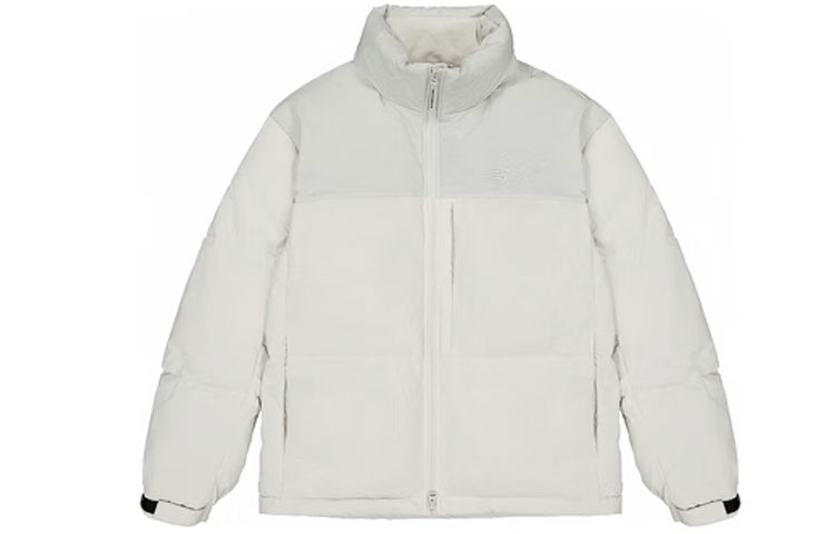 Order ニューバランス グレー 男女兼用 ダウンジャケット スタンドカラー 無地 デザイン NPD49011-LGR