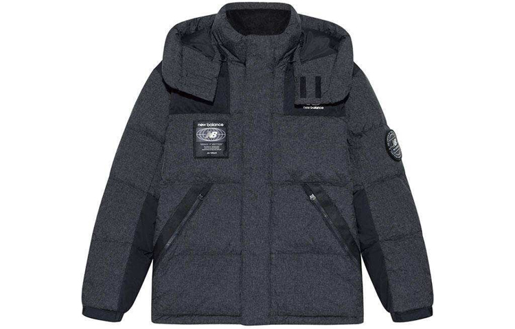 New Balance Grey Winter Puffer Jacket with Hood. NPA43141-BK 圖 2