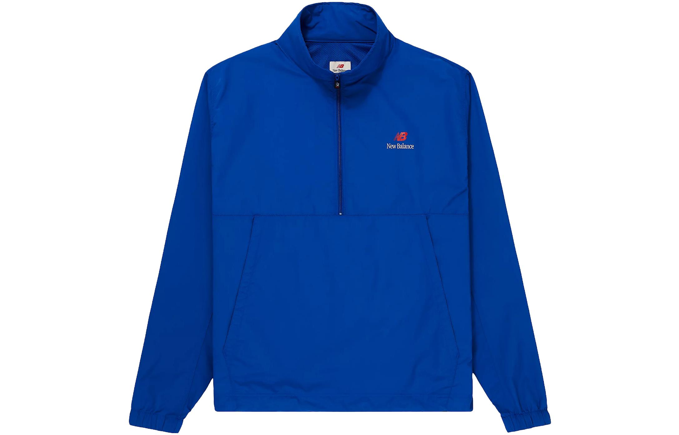 New Balance Half-Zip Letter Print Jacket - Navy Blue MJ31540-TRY