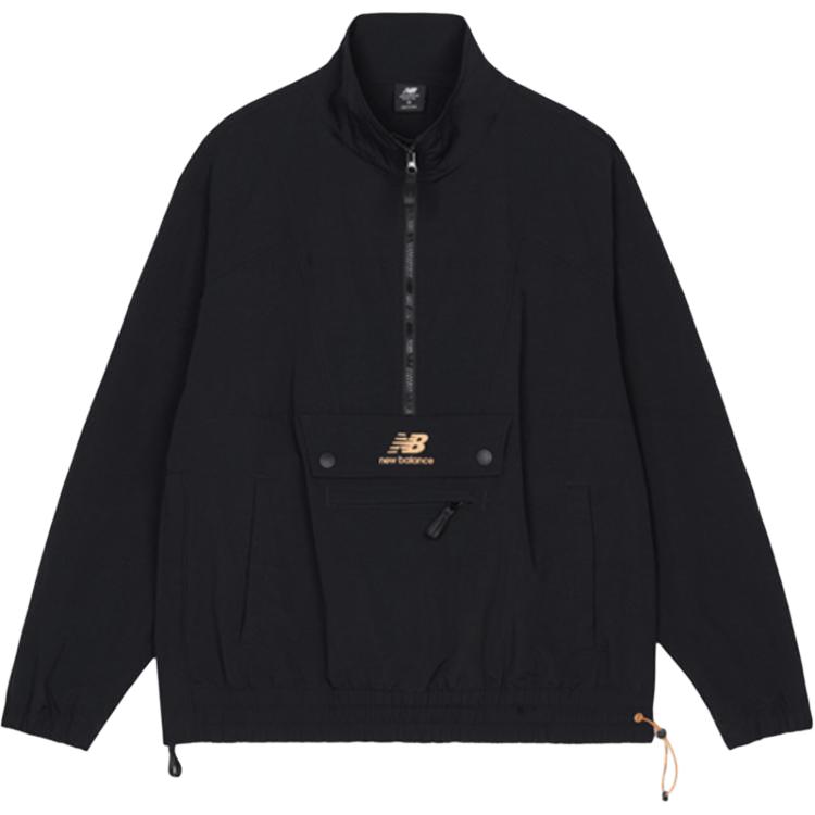 New Balance Half-Zip Logo Print Jacket Black AMJ13359-BK