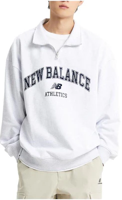 New Balance Pulóver Gris Media Cremallera con Diseño de Letras Arqueadas NBNCD33803-16 Buy New Balance Pulóver Gris Media Cremallera con Diseño de Letras Arqueadas NBNCD33803-16