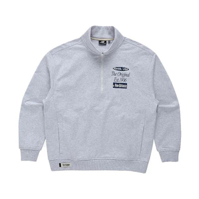 New Balance Half-Zip Pullover Logo Sweatshirt Grey NBNCD12213-16
