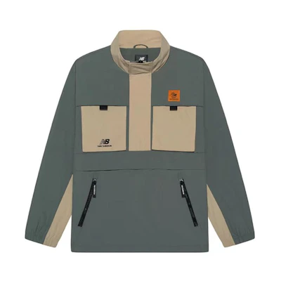 New Balance Half-Zip Pullover Outdoor Utility Jacket Green Unisex NAA56143-KH
