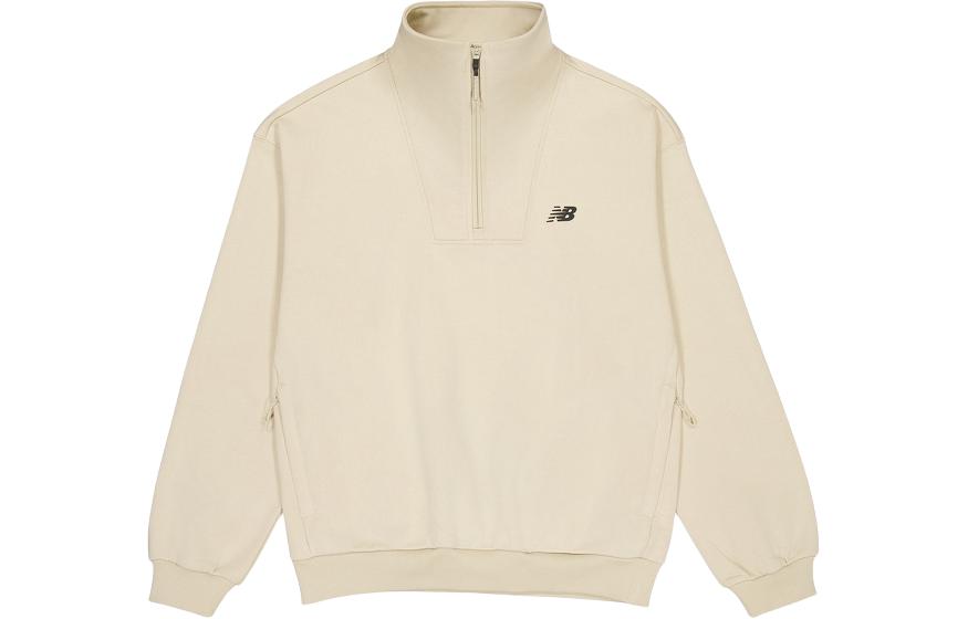 New Balance Half-Zip Pullover Sweatshirt Light Khaki NCE12181-LBE
