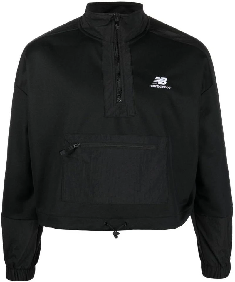 new-balance-half-zip-pullover-with-chest-pocket-black-long-sleeve-sweater-wj-21501-bk