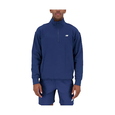 New Balance Half-Zip Retro Logo Sweatshirt Deep Blue MT31501-NNY