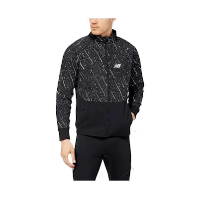 New Balance Heatgrid Reflective Logo Mock Neck Jacket Men MJ23251-BK