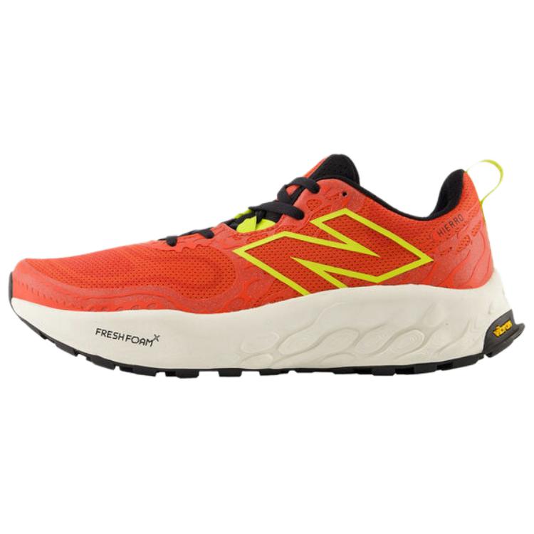 New Balance Hierro v8 Running Shoes Orange Red - Cushioned & Durable. MTHIERR8