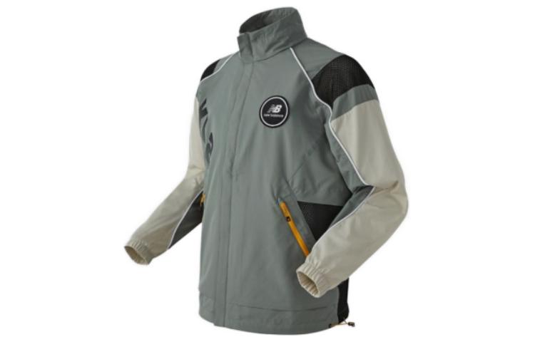 New Balance High-Neck Logo Long-Sleeve Jacket Army Green NBNAB26031-49