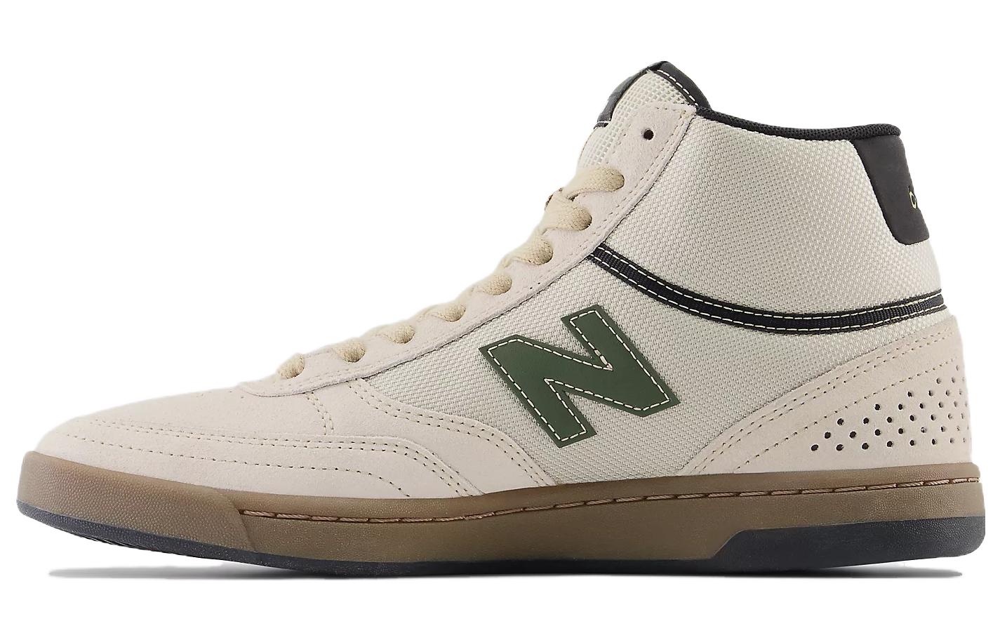 Buy New Balance 圓頭繫帶 抗衝擊輕便 高筒 帆布鞋 男女款 海鹽色