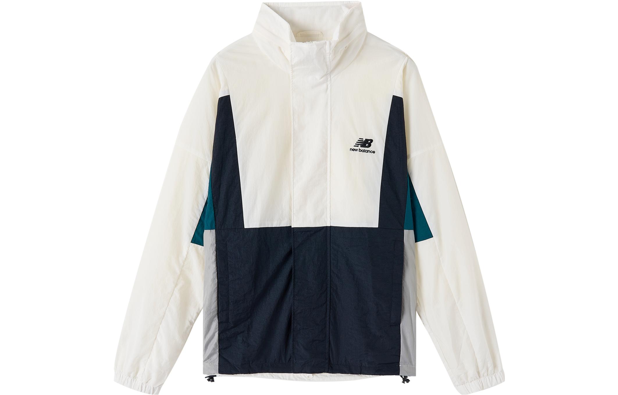 New Balance High Neck Hooded Jacket Unisex White NAA33013-IV