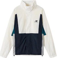New Balance High Neck Hooded Jacket Unisex White NAA33013-IV New Balance High Neck Hooded Jacket Unisex White NAA33013-IV