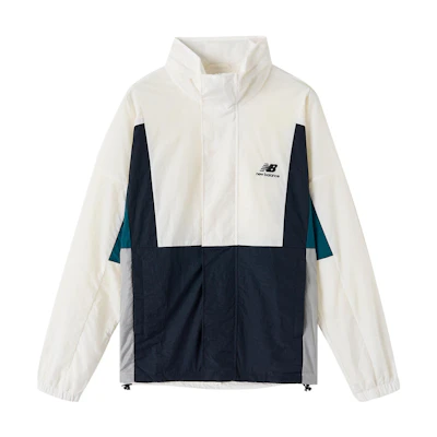 New Balance High Neck Hooded Jacket Unisex White NAA33013-IV