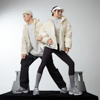 Details for New Balance Hollywood Easy Pants Hyper Sports Unisex White Down Jacket. NPD4T093-WT