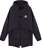 New Balance Hooded Mid-length Windbreaker Deep Gray MJ03594-PHM New Balance Hooded Mid-length Windbreaker Deep Gray MJ03594-PHM