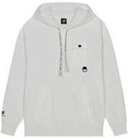 New Balance Hooded Pullover Sweatshirt White Casual Solid Color AMT13363-IV New Balance Hooded Pullover Sweatshirt White Casual Solid Color AMT13363-IV