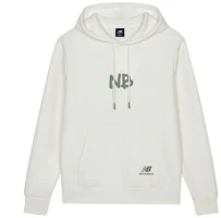 New Balance Hoodie with Logo Letter Design - White AMT13364-IV New Balance Hoodie with Logo Letter Design - White AMT13364-IV
