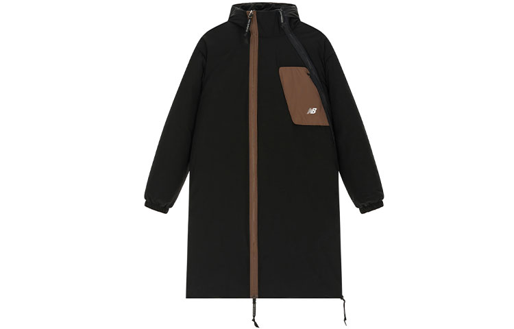 New Balance Hyper Sports Designer Series Colorblock Hooded Down Coat Black Unisex NPD4T103-BK